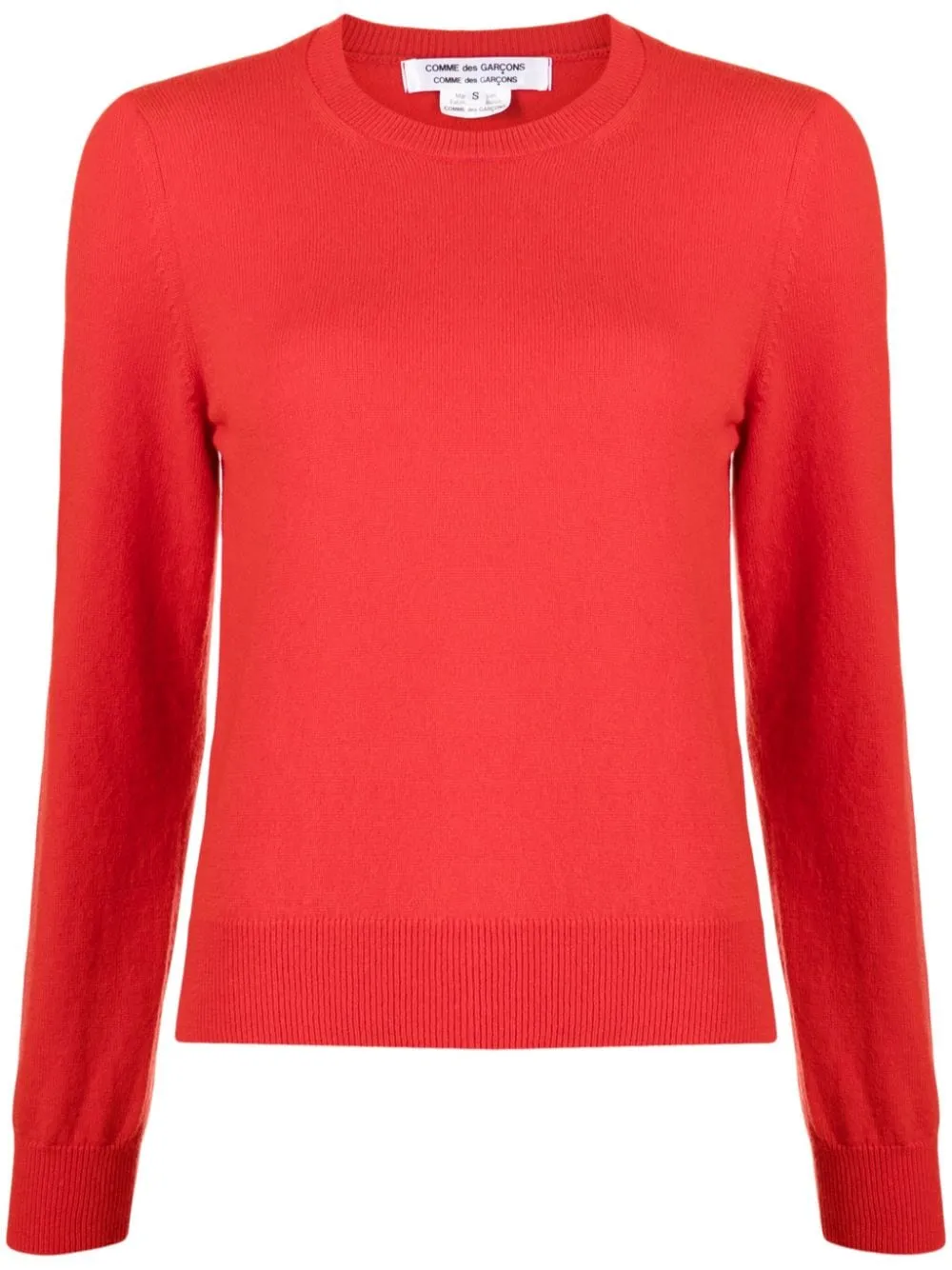 Maglione girocollo in rosso - donna