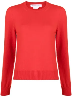 Maglione girocollo in rosso - donna