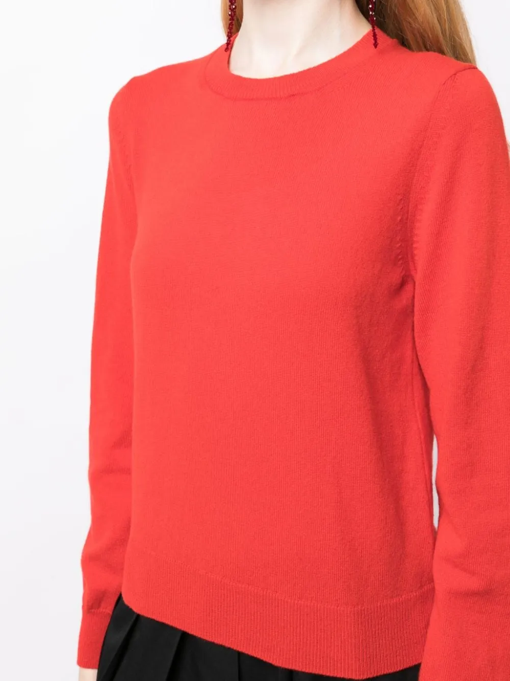 Maglione girocollo in rosso - donna