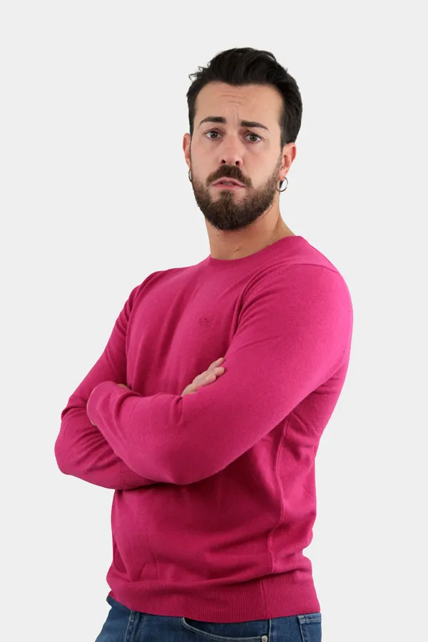 MAGLIONE GIROCOLLO LIAM FUXIA  