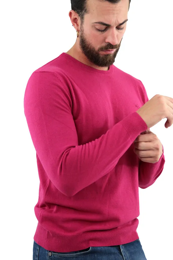 MAGLIONE GIROCOLLO LIAM FUXIA  