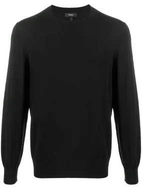 Maglione in lana a maniche lunghe in nero Theory - uomo