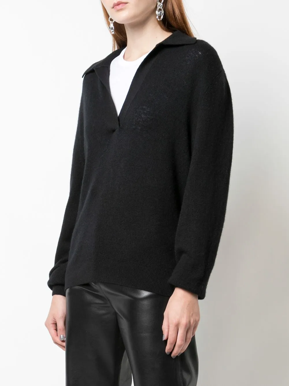 Maglione Jo in nero Khaite - donna