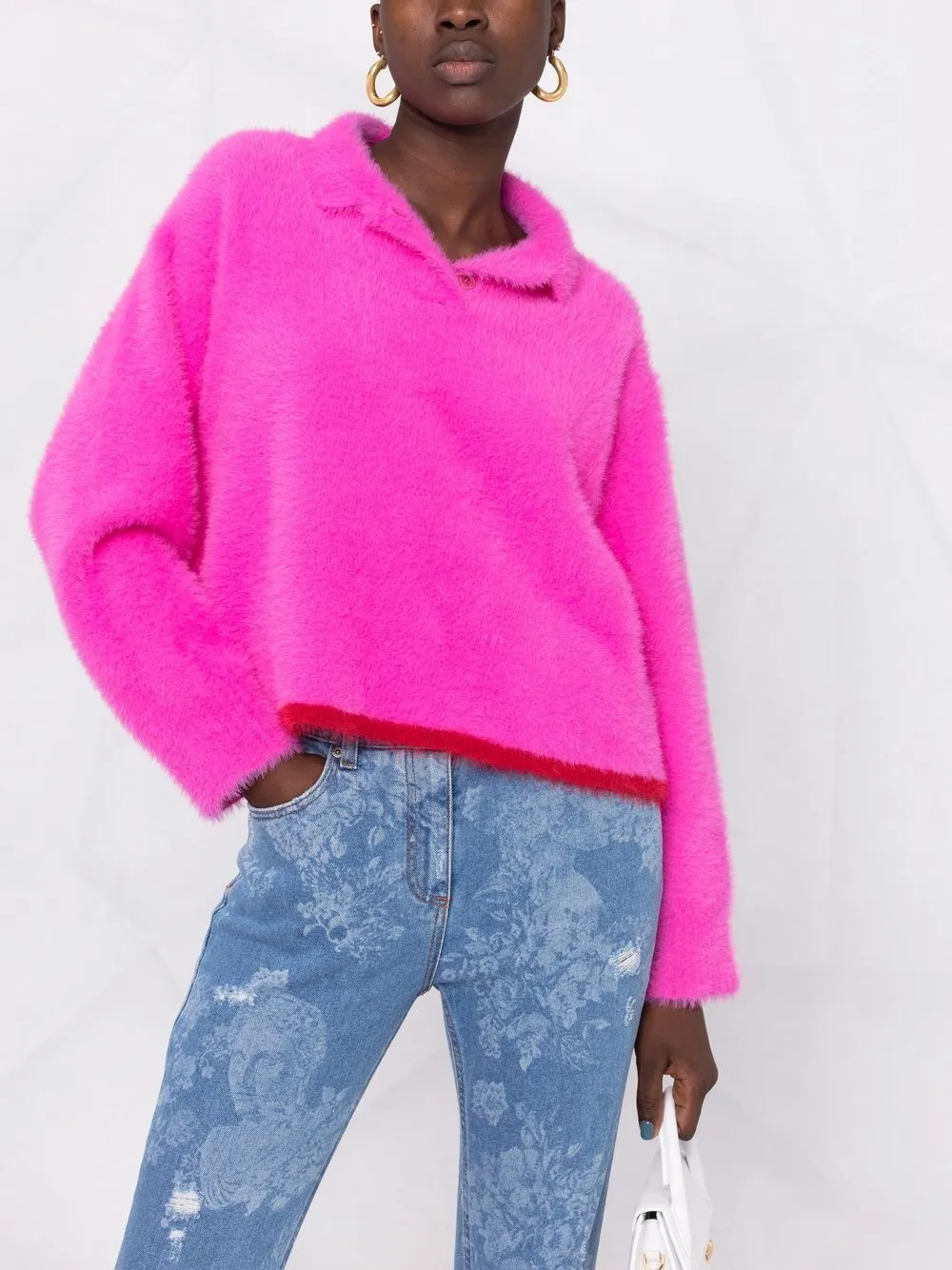 Maglione le polo neve in rosa - donna