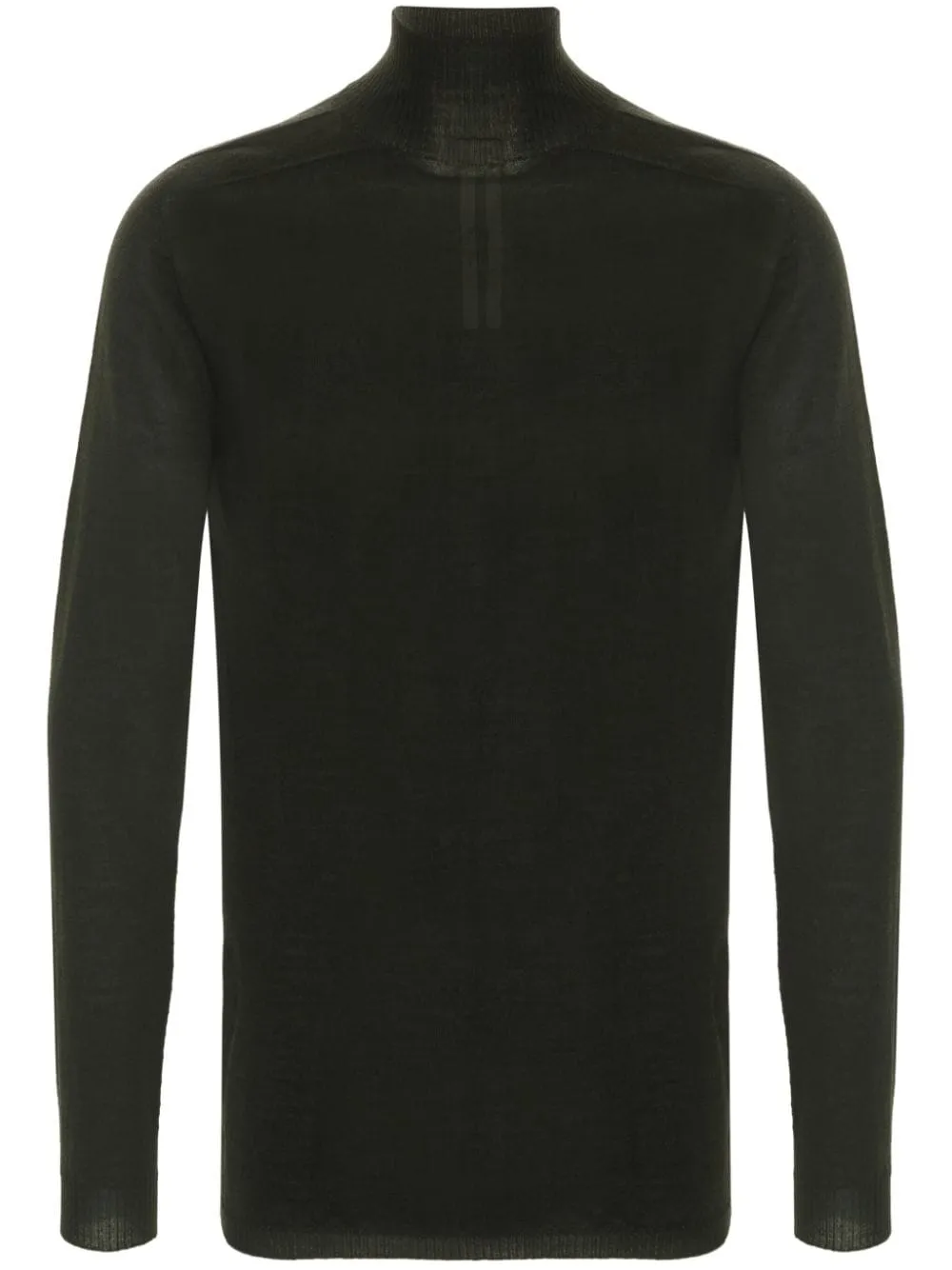 Maglione level in lana verde scuro Rick Owens - uomo