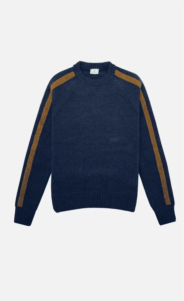 Maglione Luke – Blu/Caramello