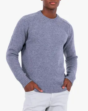 Maglione Uomo Girocollo Spalla Martello Lana Merino 