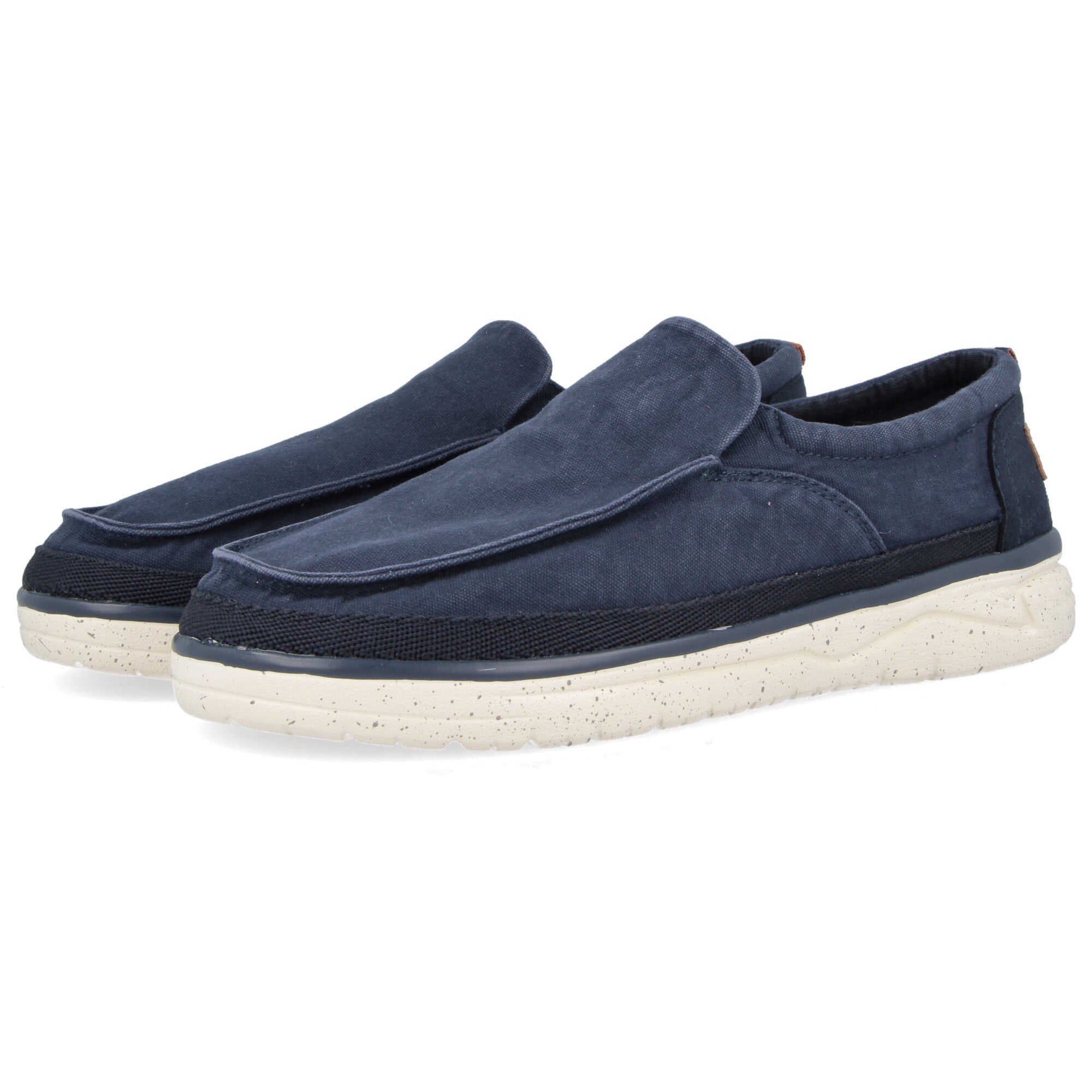 MOCASSINI MAKENA STONE SLIP ON NAVY