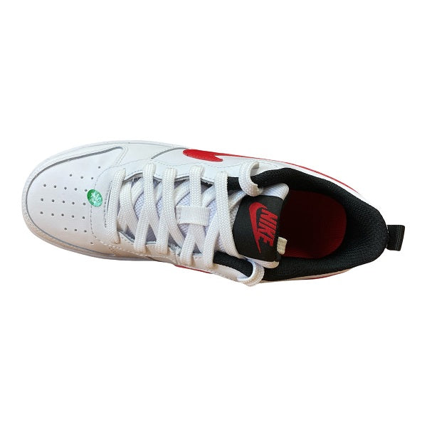 Nike boys sneakers shoe Court Borough Low 2 BQ5448 110 white red black