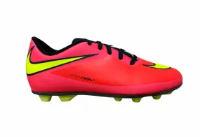 Nike football boot for boys Hypervenom Phade FG-R 599073 690 crimson yellow