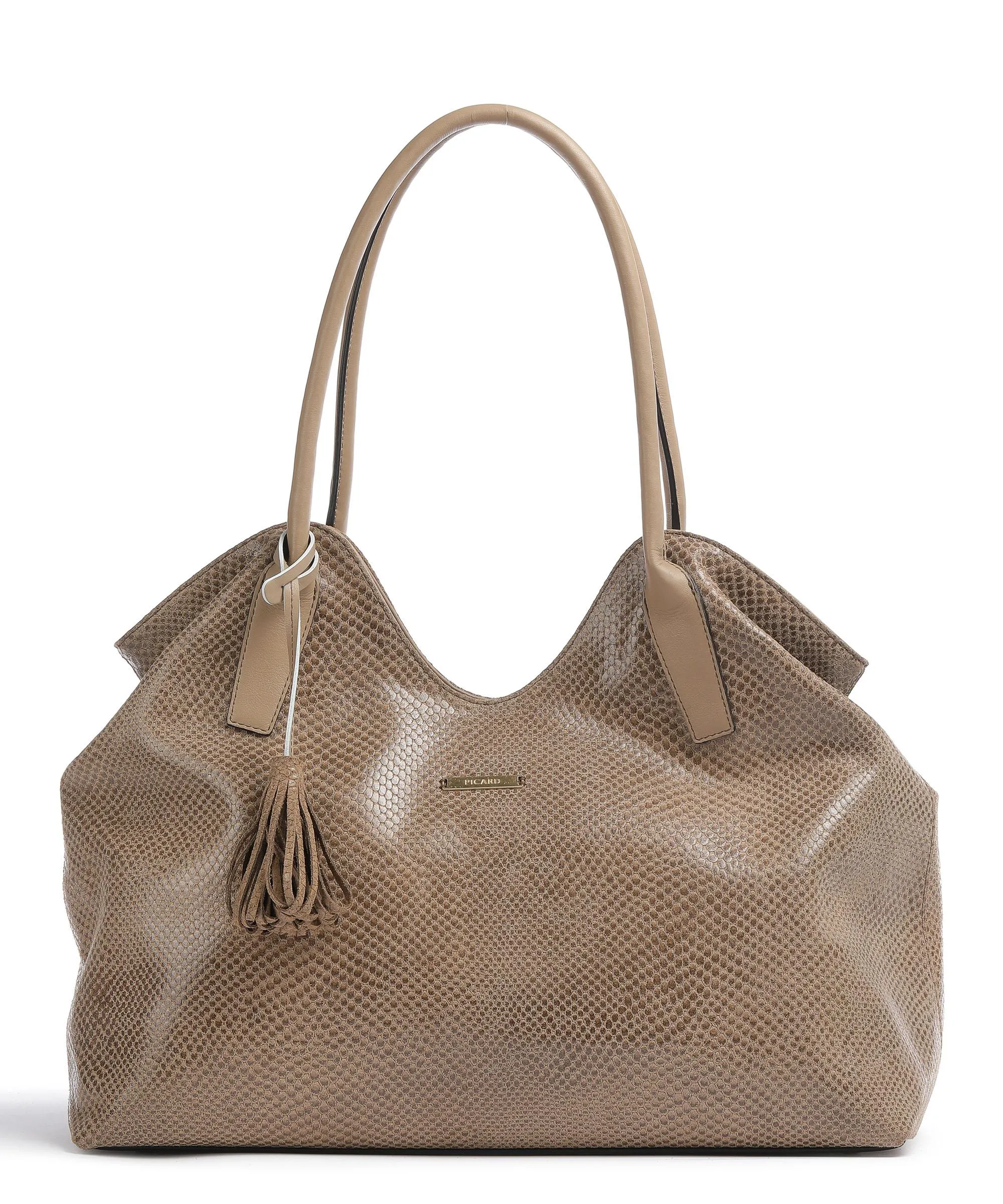  Picard Kalahari Borsa shopper pelle di vacchetta goffrata marrone chiaro  