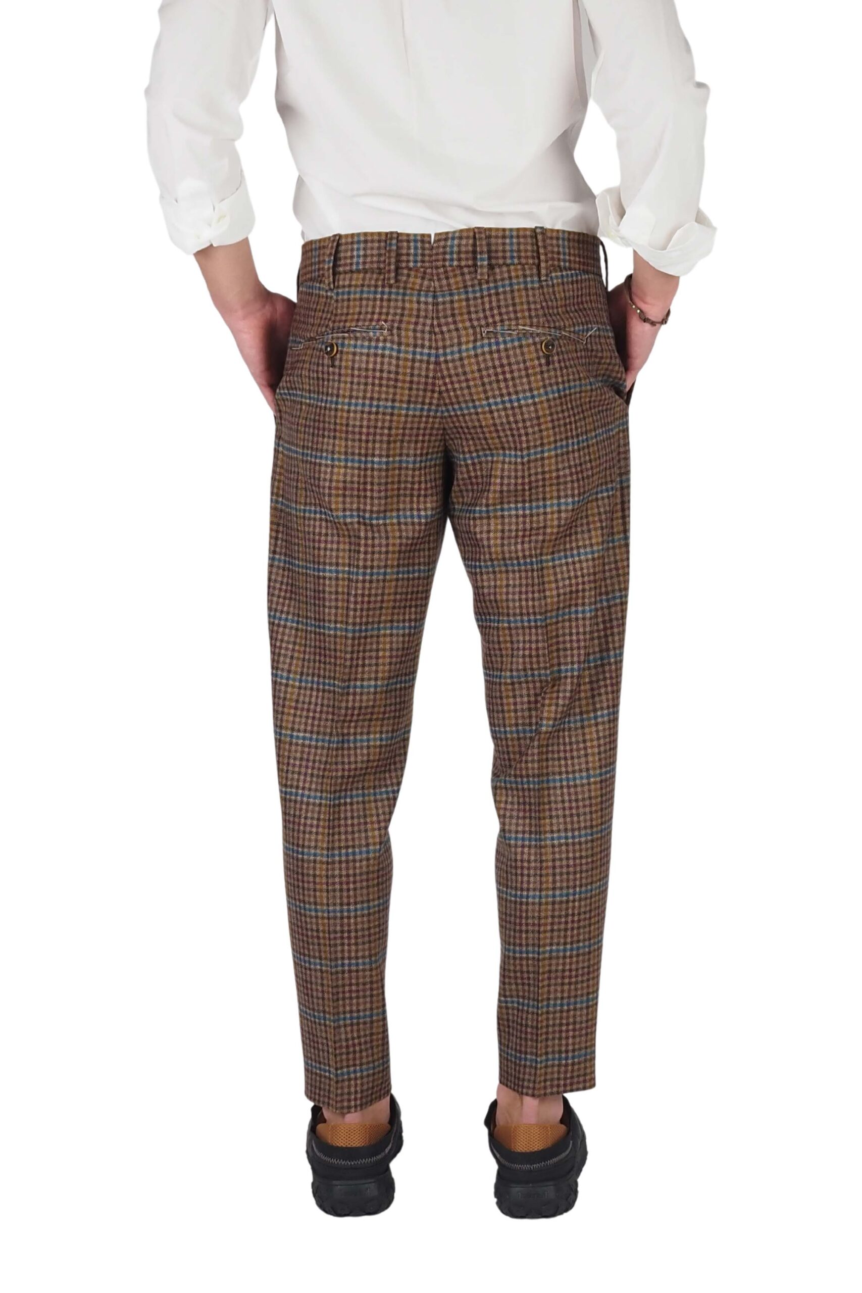 PT pantaloni a quadretti uomo slim fit