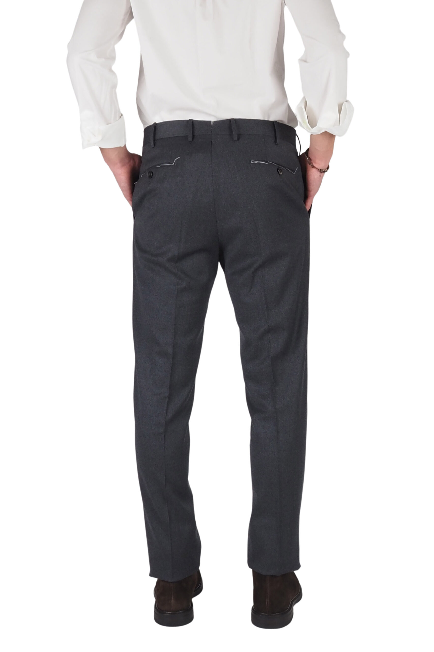 PT pantaloni uomo grigio scuro slim fit