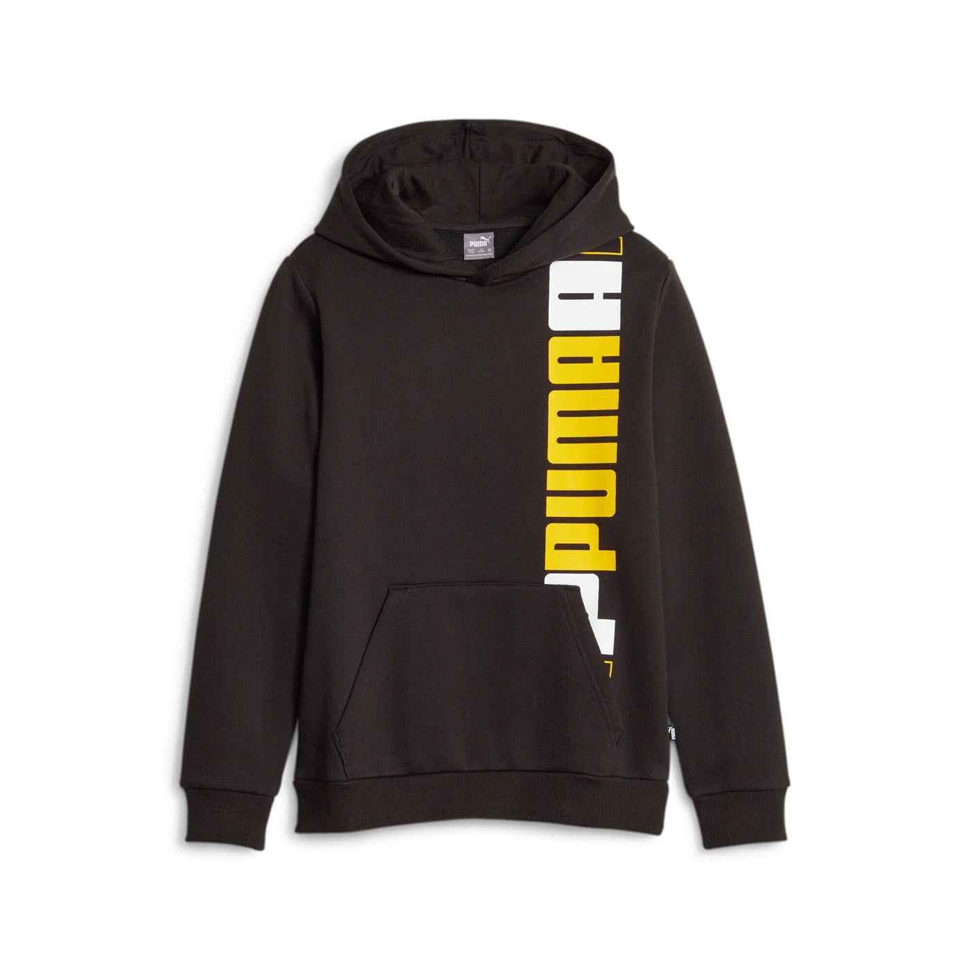 Puma Logo Lab boys hoodie 676325-51 black-yellow