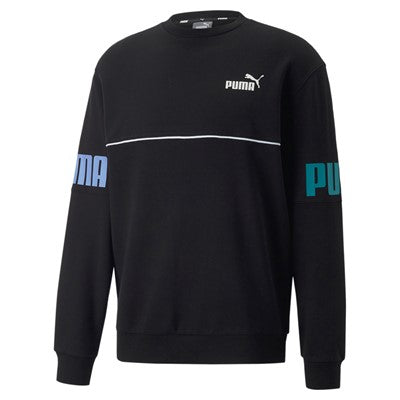 Puma men's crewneck sweatshirt Power Colorblock Crew FL 849803 51 black