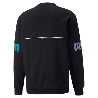 Puma men's crewneck sweatshirt Power Colorblock Crew FL 849803 51 black