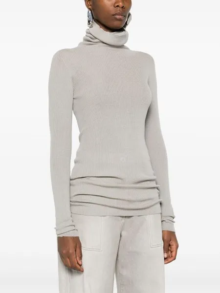 Rick owens Maglione Ribbed Tube