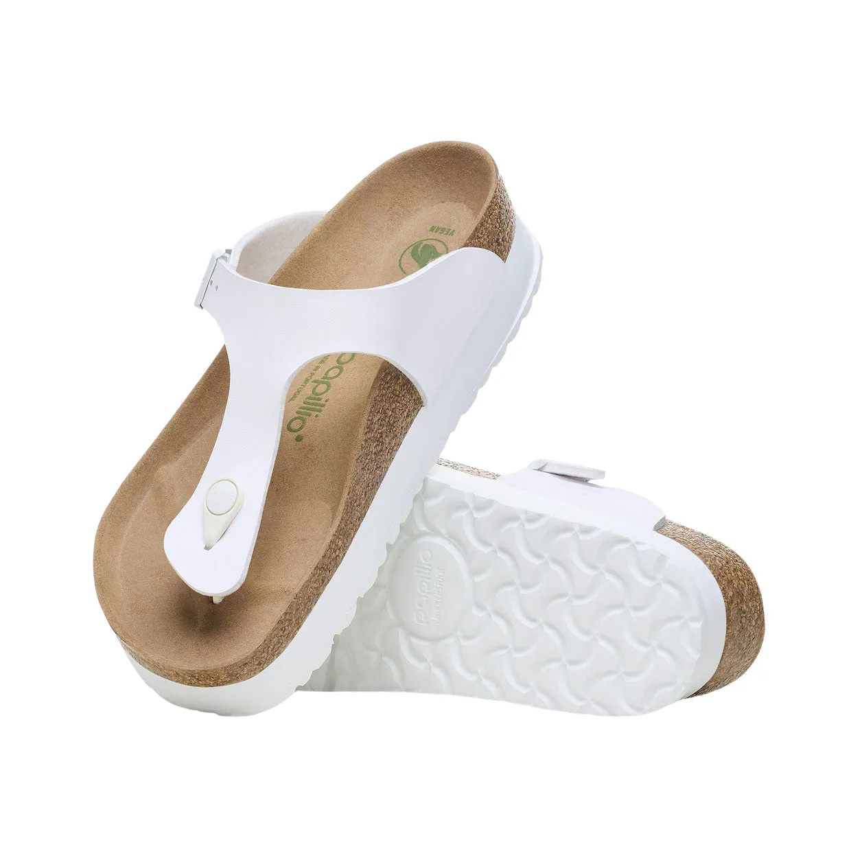 Sandali Donna Birkenstock Gizeh Flex Platform Bianco