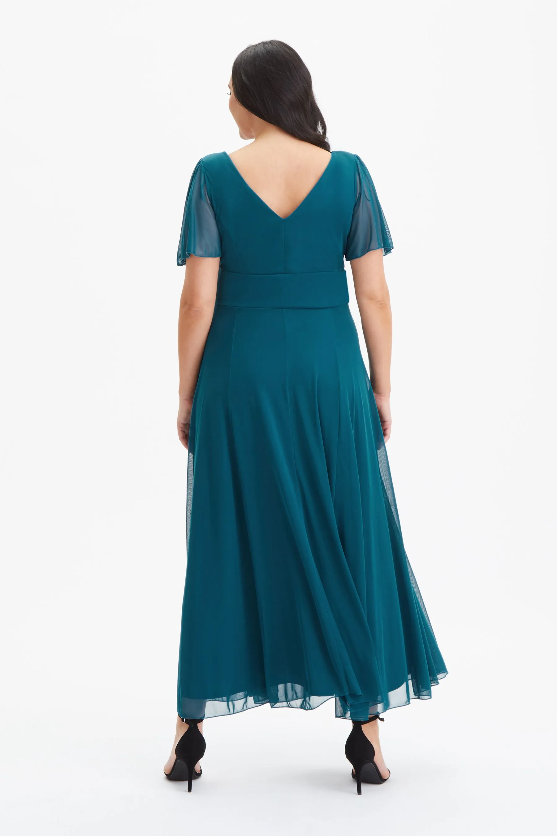 Scarlett & Jo - Abito maxi con maniche a pipistrello