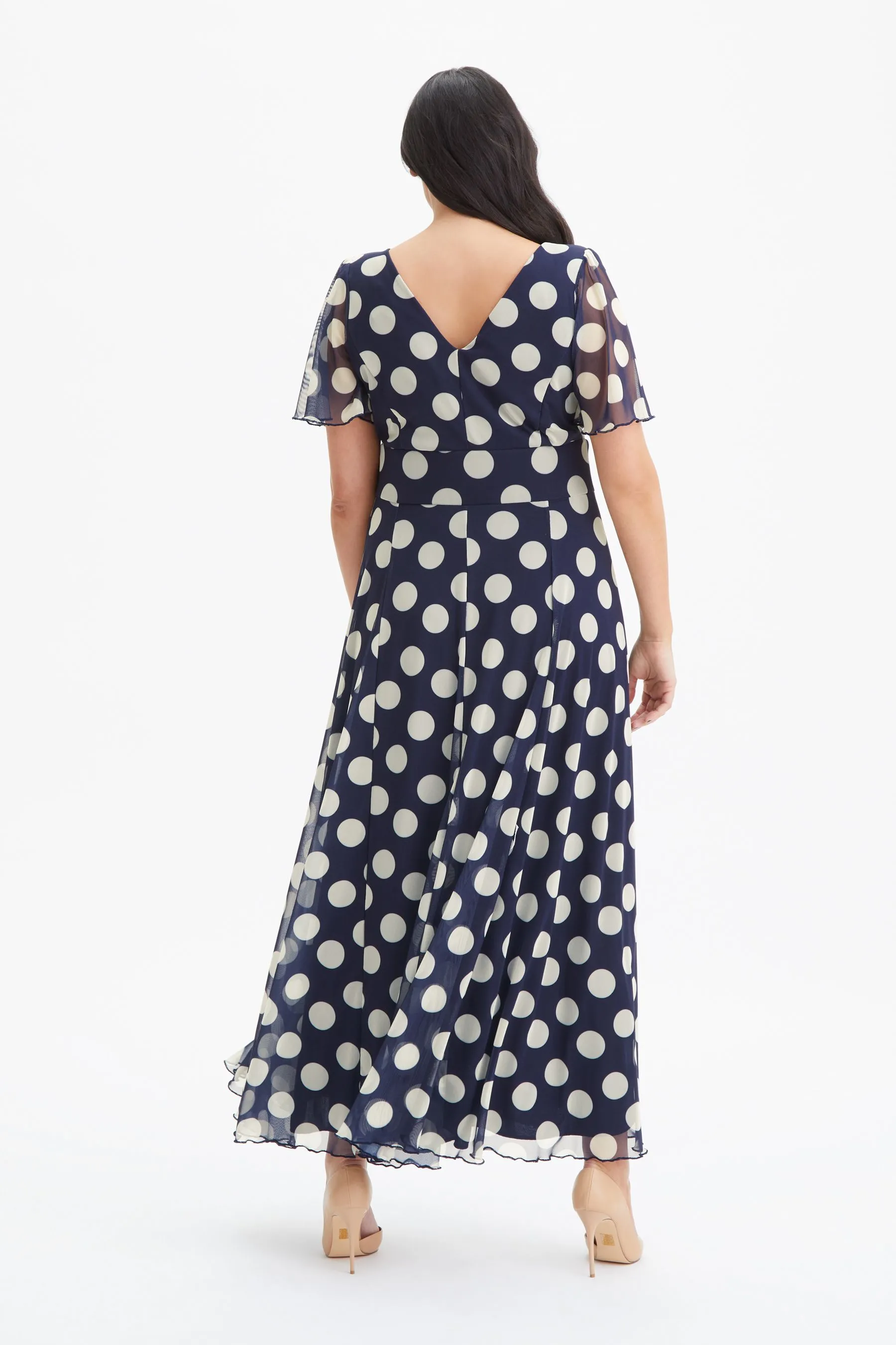 Scarlett & Jo - Isabelle - Abito maxi con maniche a pipistrello