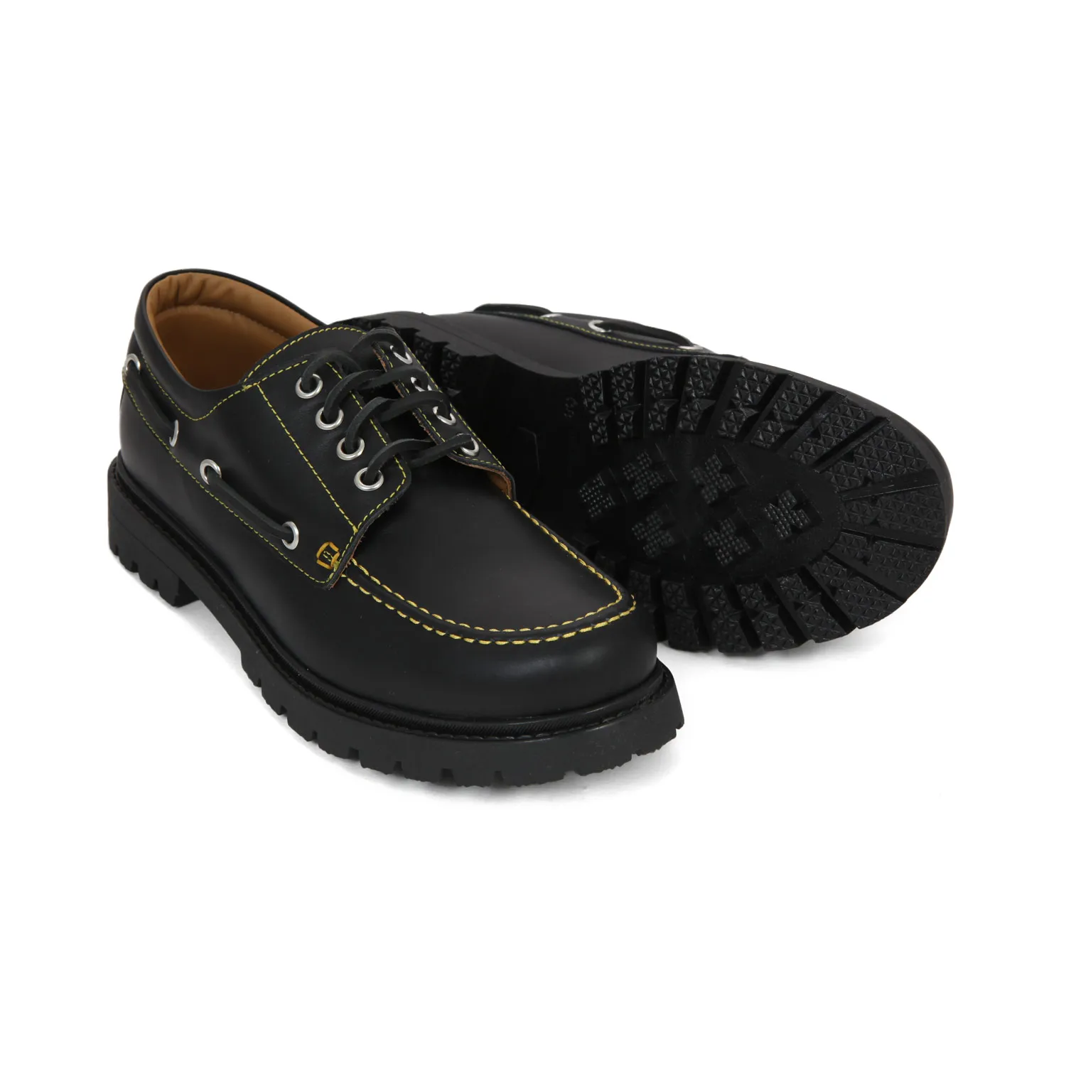 Scarpa Unisex Da Barca Nera Teenager