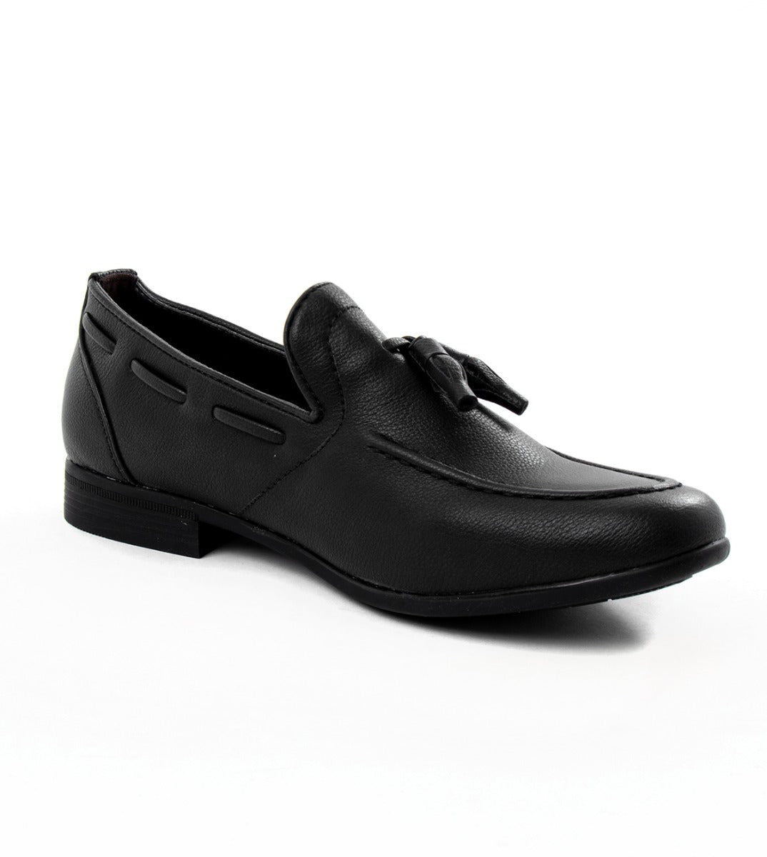 Scarpe Uomo Shoes Mocassini Con Nappine Ecopelle Nero College Sportivo Elegante GIOSAL-S1124A