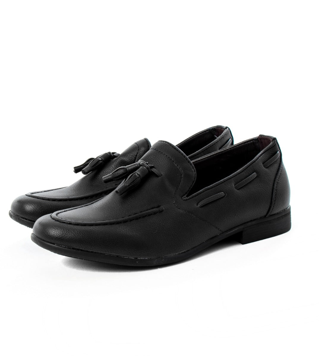 Scarpe Uomo Shoes Mocassini Con Nappine Ecopelle Nero College Sportivo Elegante GIOSAL-S1124A