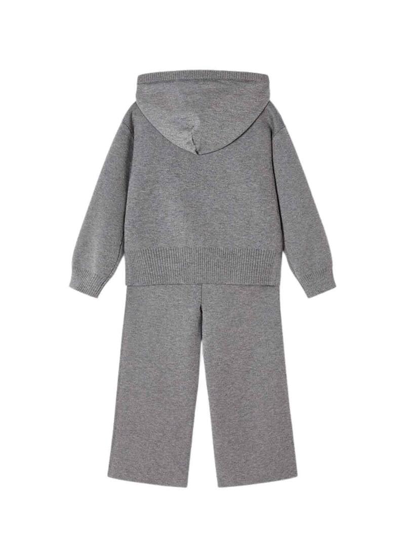 Set Mayoral Pantaloni Tricot Grigio per Bambino