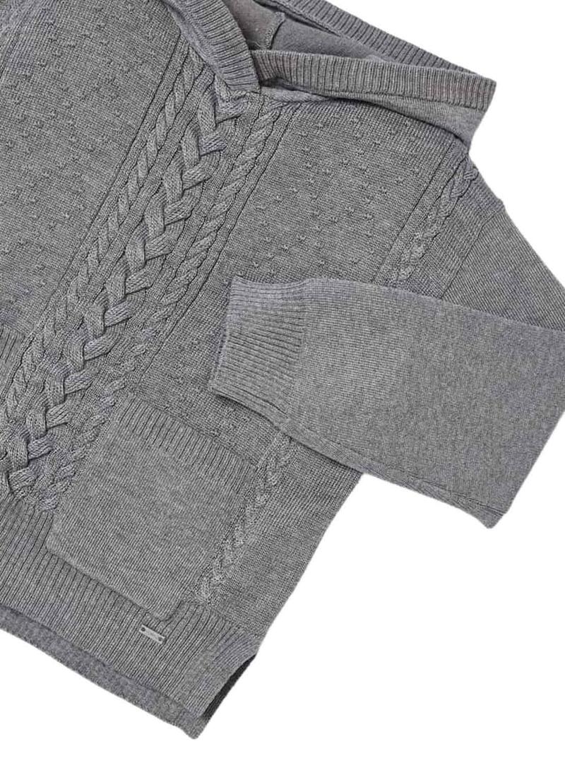 Set Mayoral Pantaloni Tricot Grigio per Bambino