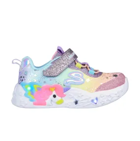 Skechers girls' sneakers with lights Unicorn Charmer Twilight Dream 302681N/PRMT purple-multi