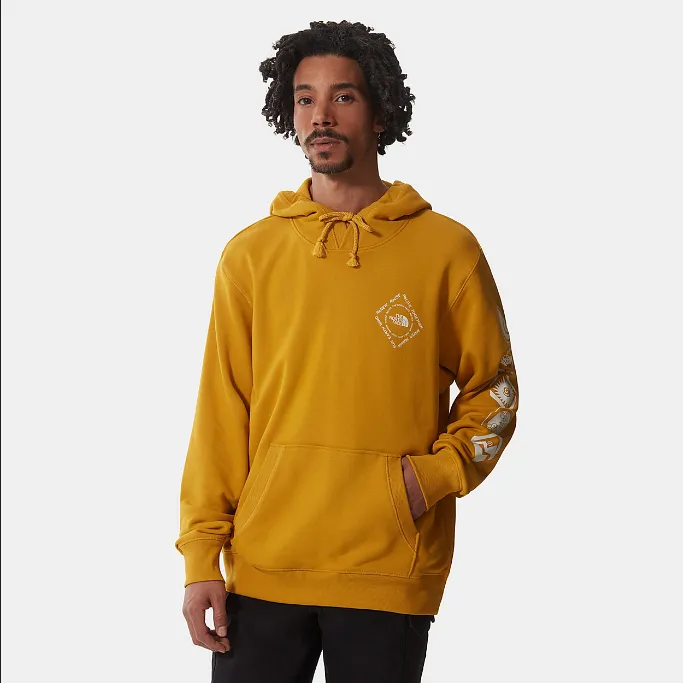 The North Face men's hoodie M Him Bottle HDY NF0A5A78H9D yellow