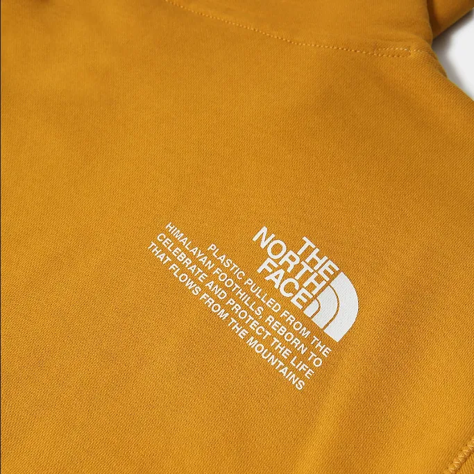 The North Face men's hoodie M Him Bottle HDY NF0A5A78H9D yellow