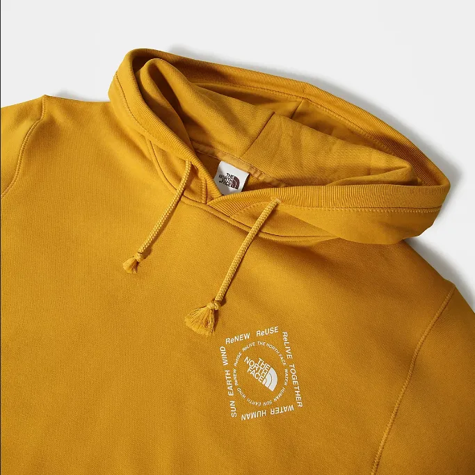 The North Face men's hoodie M Him Bottle HDY NF0A5A78H9D yellow