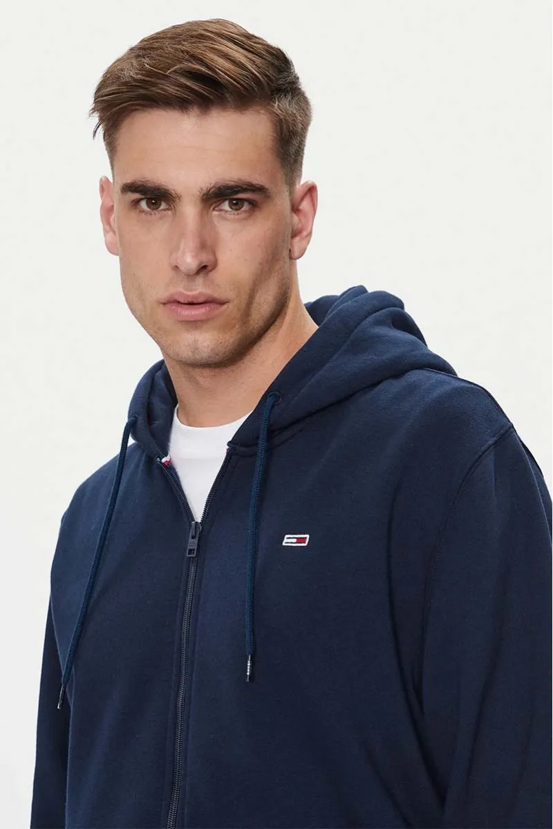 TOMMY HILFIGER FELPA ZIP CAPPUCCIO JEANSERIA