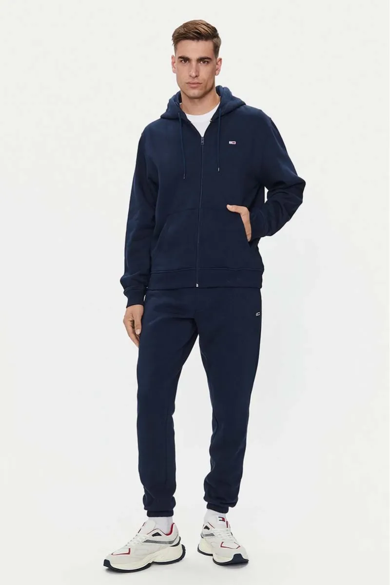 TOMMY HILFIGER FELPA ZIP CAPPUCCIO JEANSERIA