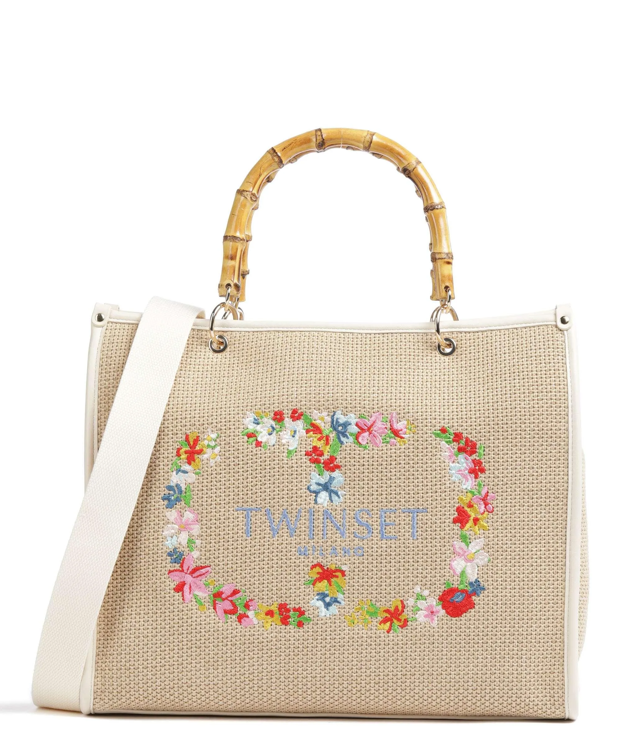  Twinset Summer Bloom Borsa a mano carta natura  