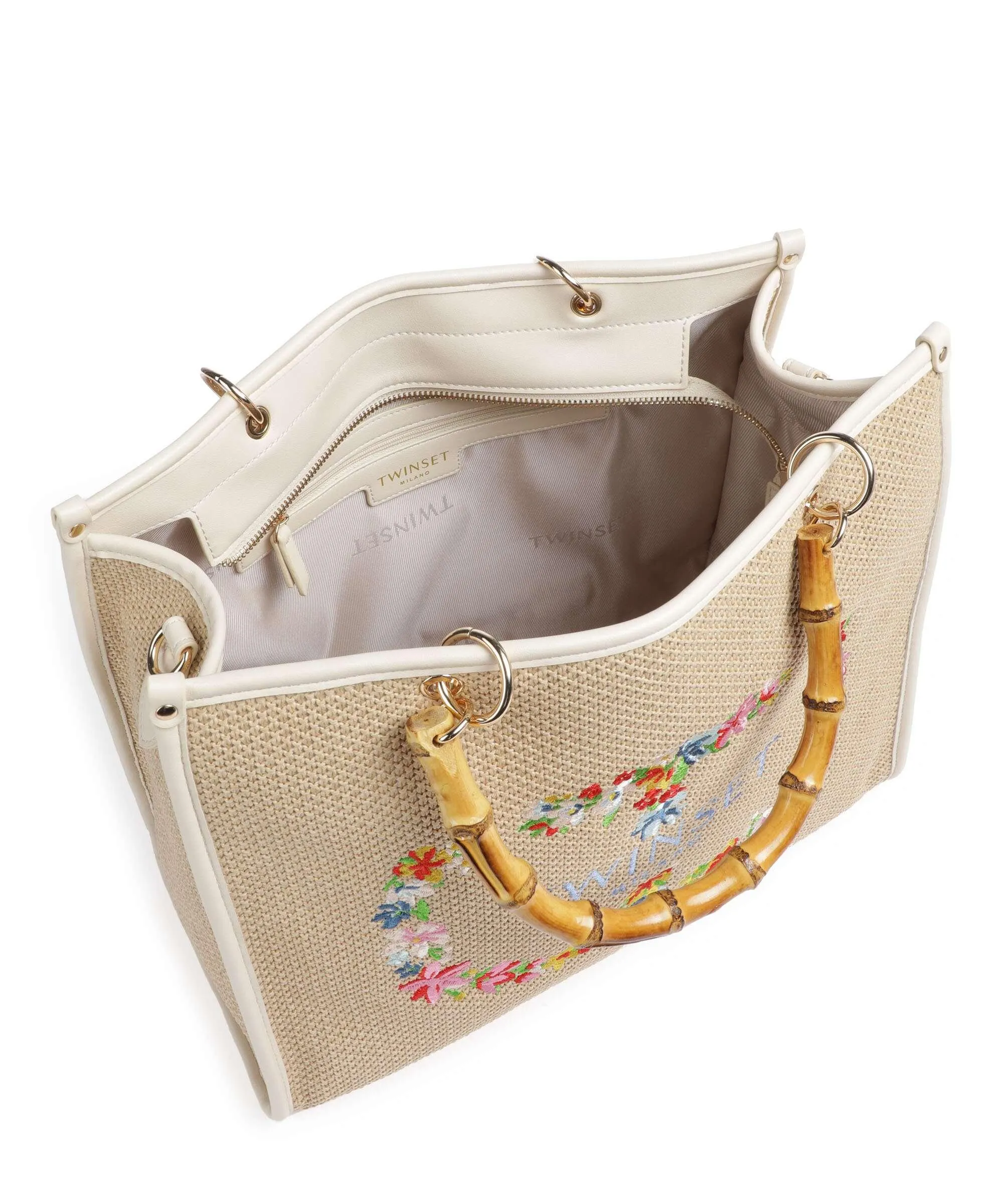  Twinset Summer Bloom Borsa a mano carta natura  