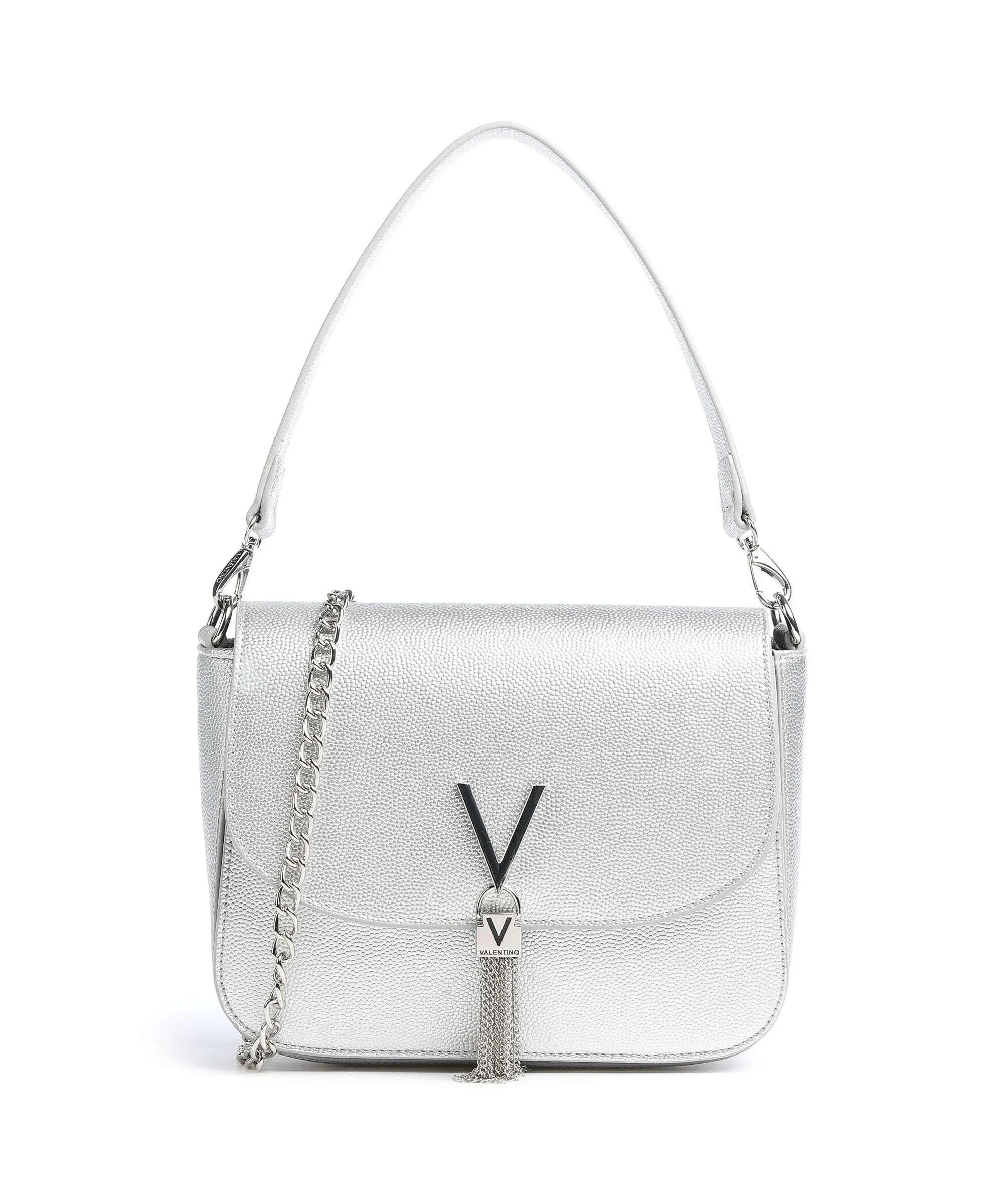  Valentino Bags Divina Borsa a spalla pelle sintetica argento  