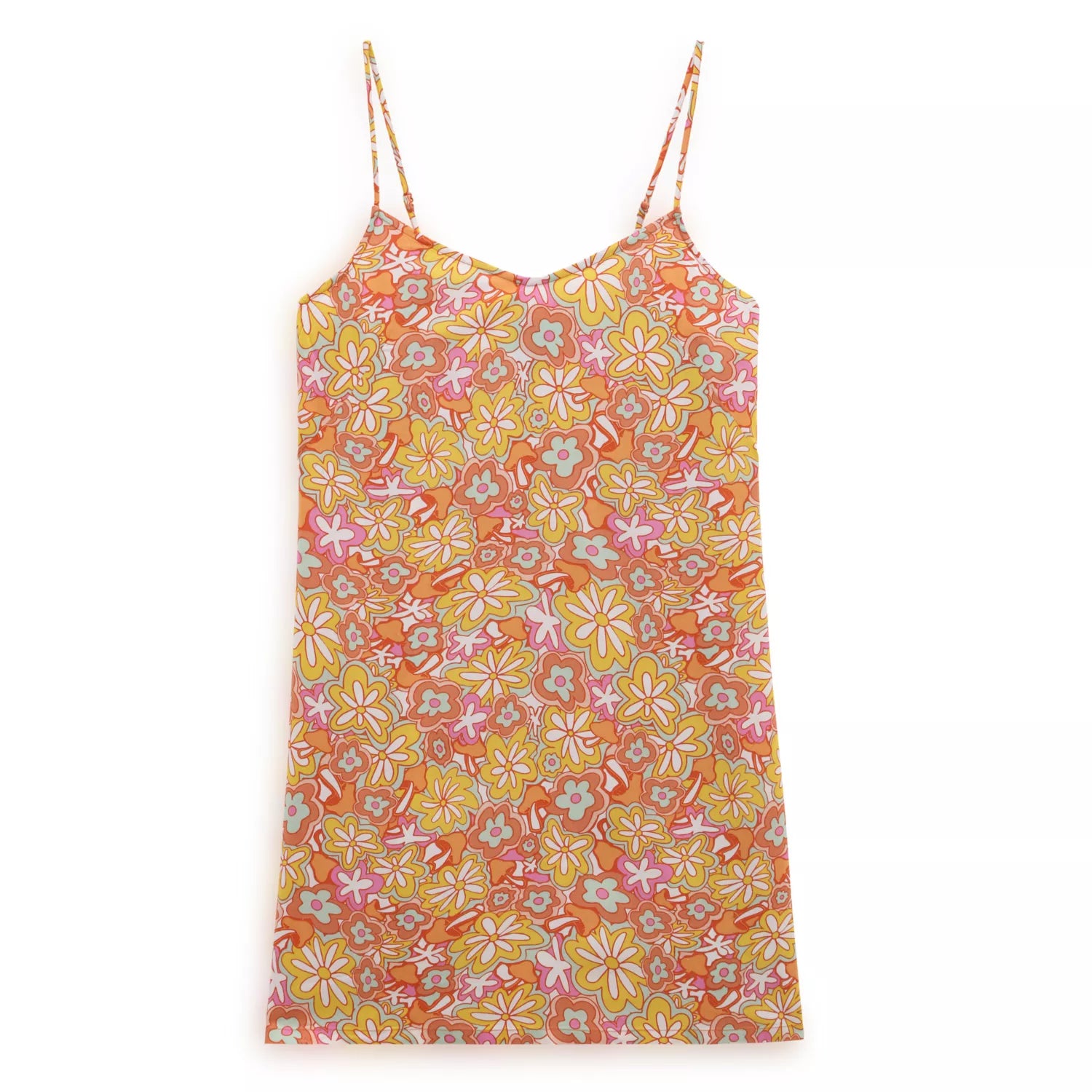 Vans Resort Floral S girl's dress VN00046NBM51 yellow orange 